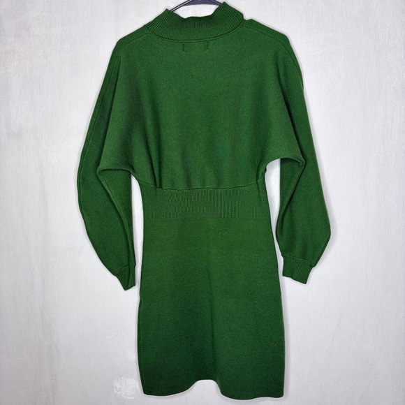 Modern Citizens Green Moya Mock Neck Sweater Dress - Picture 6 of 7